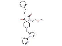 1-(2-methoxyethyl)-3-(2-phenylethyl)-8-{[1-(2-pyridinyl)-1H-pyrrol-2-yl]methyl}-1,3,8-triazaspiro[4.5]decane-2,4-dione