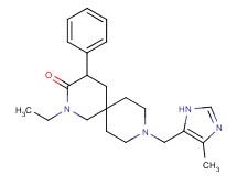 2-ethyl-9-[(4-methyl-1H-imidazol-5-yl)methyl]-4-phenyl-2,9-diazaspiro[5.5]undecan-3-one