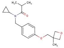 N-cyclopropyl-2-methyl-N-{4-[(3-methyl-3-oxetanyl)methoxy]benzyl}propanamide