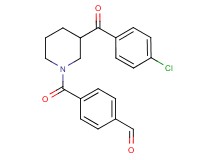 4-{[3-(4-chlorobenzoyl)-1-piperidinyl]carbonyl}benzaldehyde