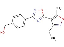 {4-[5-(3-ethyl-5-methyl-4-isoxazolyl)-1,2,4-oxadiazol-3-yl]phenyl}methanol