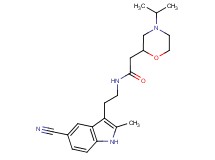 N-[2-(5-cyano-2-methyl-1H-indol-3-yl)ethyl]-2-(4-isopropylmorpholin-2-yl)acetamide