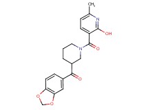 1,3-benzodioxol-5-yl{1-[(2-hydroxy-6-methyl-3-pyridinyl)carbonyl]-3-piperidinyl}methanone