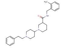 N-(2-methylbenzyl)-1'-(2-phenylethyl)-1,4'-bipiperidine-3-carboxamide