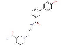 1-(3-{[(4'-hydroxybiphenyl-3-yl)carbonyl]amino}propyl)piperidine-3-carboxamide