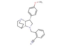 2-{[(3R*,3aR*,7aR*)-3-(4-methoxyphenyl)hexahydro-4,7-ethanopyrrolo[3,2-b]pyridin-1(2H)-yl]methyl}benzonitrile