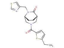 (1S*,5R*)-3-[(5-ethyl-2-thienyl)carbonyl]-6-(1,3-thiazol-4-ylmethyl)-3,6-diazabicyclo[3.2.2]nonan-7-one