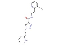 N-[2-(3-methylpyridin-2-yl)ethyl]-1-(2-piperidin-2-ylethyl)-1H-1,2,3-triazole-4-carboxamide