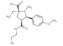 (2S*,4S*,5R*)-2-ethyl-4-{[(2-hydroxyethyl)amino]carbonyl}-5-(4-methoxyphenyl)-1-methylpyrrolidine-2-carboxylic acid