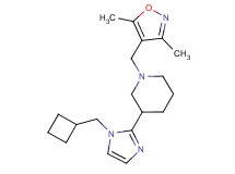 3-[1-(cyclobutylmethyl)-1H-imidazol-2-yl]-1-[(3,5-dimethyl-4-isoxazolyl)methyl]piperidine