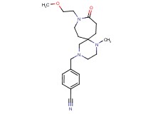 4-{[9-(2-methoxyethyl)-1-methyl-10-oxo-1,4,9-triazaspiro[5.6]dodec-4-yl]methyl}benzonitrile