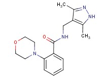 N-[(3,5-dimethyl-1H-pyrazol-4-yl)methyl]-2-morpholin-4-ylbenzamide