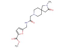 methyl 5-({[(2-methyl-3-oxo-2,8-diazaspiro[4.5]dec-8-yl)acetyl]amino}methyl)-2-furoate