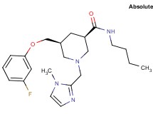 (3R,5S)-N-butyl-5-[(3-fluorophenoxy)methyl]-1-[(1-methyl-1H-imidazol-2-yl)methyl]-3-piperidinecarboxamide