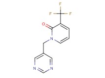 1-(pyrimidin-5-ylmethyl)-3-(trifluoromethyl)pyridin-2(1H)-one