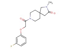 8-[(3-fluorophenoxy)acetyl]-2-methyl-2,8-diazaspiro[4.5]decan-3-one