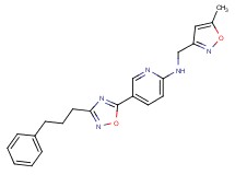 N-[(5-methylisoxazol-3-yl)methyl]-5-[3-(3-phenylpropyl)-1,2,4-oxadiazol-5-yl]pyridin-2-amine