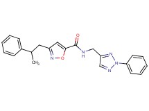 3-(2-phenylpropyl)-N-[(2-phenyl-2H-1,2,3-triazol-4-yl)methyl]-5-isoxazolecarboxamide