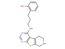 2-[3-(5,6,7,8-tetrahydropyrido[4',3':4,5]thieno[2,3-d]pyrimidin-4-ylamino)propyl]phenol dihydrochloride