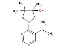 (3R)-1-(5-isopropyl-4-pyrimidinyl)-3,4,4-trimethyl-3-pyrrolidinol
