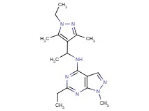 6-ethyl-N-[1-(1-ethyl-3,5-dimethyl-1H-pyrazol-4-yl)ethyl]-1-methyl-1H-pyrazolo[3,4-d]pyrimidin-4-amine