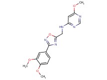 N-{[3-(3,4-dimethoxyphenyl)-1,2,4-oxadiazol-5-yl]methyl}-6-methoxypyrimidin-4-amine