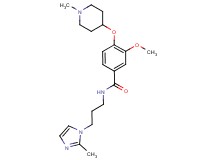 3-methoxy-N-[3-(2-methyl-1H-imidazol-1-yl)propyl]-4-[(1-methyl-4-piperidinyl)oxy]benzamide