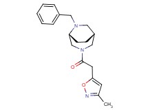 (1R*,5R*)-6-benzyl-3-[(3-methylisoxazol-5-yl)acetyl]-3,6-diazabicyclo[3.2.2]nonane
