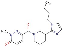 6-{[3-(1-butyl-1H-imidazol-2-yl)-1-piperidinyl]carbonyl}-2-methyl-3(2H)-pyridazinone