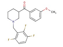 (3-methoxyphenyl)[1-(2,3,6-trifluorobenzyl)-3-piperidinyl]methanone