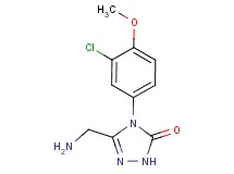 5-(aminomethyl)-4-(3-chloro-4-methoxyphenyl)-2,4-dihydro-3H-1,2,4-triazol-3-one