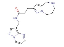N-(pyrazolo[1,5-a]pyrimidin-3-ylmethyl)-3-(5,6,7,8-tetrahydro-4H-pyrazolo[1,5-a][1,4]diazepin-2-yl)propanamide hydrochloride