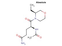 (4S)-4-(acetylamino)-5-[(3S)-3-ethylmorpholin-4-yl]-5-oxopentanamide