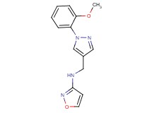 N-{[1-(2-methoxyphenyl)-1H-pyrazol-4-yl]methyl}-3-isoxazolamine