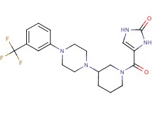 4-[(3-{4-[3-(trifluoromethyl)phenyl]-1-piperazinyl}-1-piperidinyl)carbonyl]-1,3-dihydro-2H-imidazol-2-one