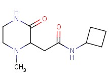 N-cyclobutyl-2-(1-methyl-3-oxo-2-piperazinyl)acetamide