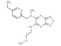 N-[(5-ethyl-2-pyridinyl)methyl]-N'-(2-methoxyethyl)-N-methyl[1,2,5]oxadiazolo[3,4-b]pyrazine-5,6-diamine