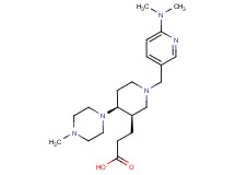 3-[(3R*,4S*)-1-{[6-(dimethylamino)pyridin-3-yl]methyl}-4-(4-methylpiperazin-1-yl)piperidin-3-yl]propanoic acid