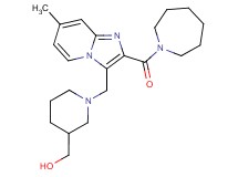(1-{[2-(azepan-1-ylcarbonyl)-7-methylimidazo[1,2-a]pyridin-3-yl]methyl}piperidin-3-yl)methanol