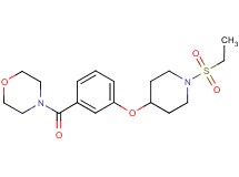 4-(3-{[1-(ethylsulfonyl)piperidin-4-yl]oxy}benzoyl)morpholine