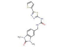 N-[(1,3-dimethyl-2-oxo-2,3-dihydro-1H-benzimidazol-5-yl)methyl]-N'-[5-(2-thienyl)-1,3,4-thiadiazol-2-yl]urea