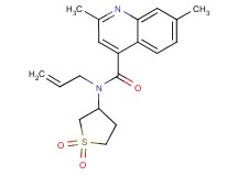 N-allyl-N-(1,1-dioxidotetrahydro-3-thienyl)-2,7-dimethylquinoline-4-carboxamide