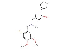1-cyclopentyl-4-{[(2-fluoro-4,5-dimethoxybenzyl)(methyl)amino]methyl}pyrrolidin-2-one