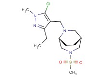 (1R*,5R*)-6-[(5-chloro-3-ethyl-1-methyl-1H-pyrazol-4-yl)methyl]-3-(methylsulfonyl)-3,6-diazabicyclo[3.2.2]nonane