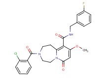 3-(2-chlorobenzoyl)-N-(3-fluorobenzyl)-9-methoxy-7-oxo-1,2,3,4,5,7-hexahydropyrido[1,2-d][1,4]diazepine-10-carboxamide