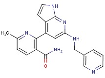 6-methyl-2-{6-[(pyridin-3-ylmethyl)amino]-1H-pyrrolo[2,3-b]pyridin-4-yl}nicotinamide