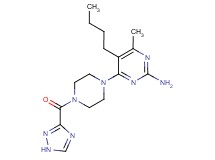 5-butyl-4-methyl-6-[4-(1H-1,2,4-triazol-3-ylcarbonyl)piperazin-1-yl]pyrimidin-2-amine
