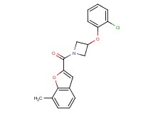 3-(2-chlorophenoxy)-1-[(7-methyl-1-benzofuran-2-yl)carbonyl]azetidine
