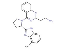 (2-{4-[2-(4-methyl-1H-benzimidazol-2-yl)pyrrolidin-1-yl]quinazolin-2-yl}ethyl)amine