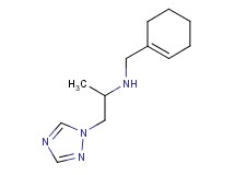 (cyclohex-1-en-1-ylmethyl)[1-methyl-2-(1H-1,2,4-triazol-1-yl)ethyl]amine